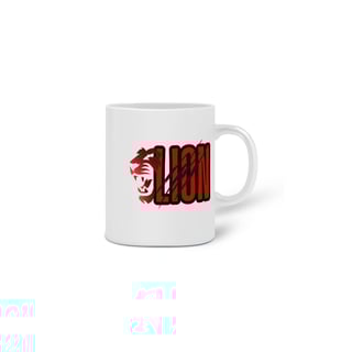 Nome do produto  CANECA PERSONALIZADA CRIATIVA EM CERÂMICA, 325ML C/02 LADOS, LION