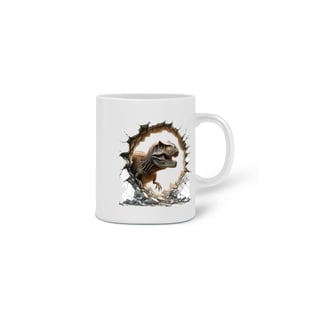Nome do produto  CANECA PERSONALIZADA CRIATIVA EM CERÂMICA, 325ML C/02LADOS, DINOSSAURO 