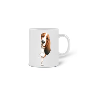 Nome do produto  CANECA PERSONALIZADA CRIATIVA EM CERÂMICA, 325ML C/02LADOS, DOG BEAGLE
