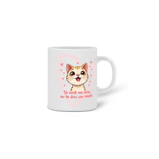 Nome do produto CANECA PERSONALIZADA CRIATIVA EM CERÂMICA, 325ML C/02 LADOS, CAT FRASES