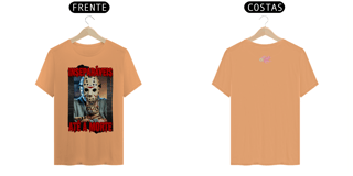 Nome do produto CAMISETA T-SHIRT ESTONADA, JASON INSEPARAVEIS ATÉ A MORTE, SEXTA FEIRA 13