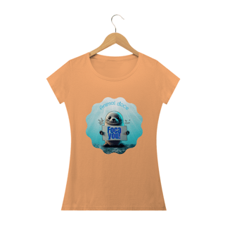 Nome do produto CAMISETA BABY LONG ESTONADA, FOCA YOU
