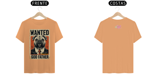Nome do produto CAMISETA T-SHIRT ESTONADA F/V, DOG BULLDOG GOD FATHER