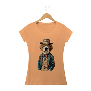 Nome do produto CAMISETA BABY LONG ESTONADA, DOG BEAGLE SHERLOCK HOLMES