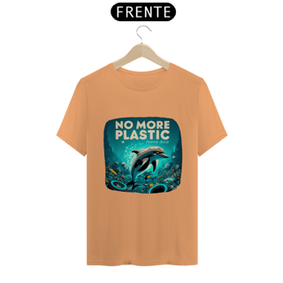 Nome do produto CAMISETA T-SHIRT ESTONADA, DOLPHIN  NO MORE PLASTIC