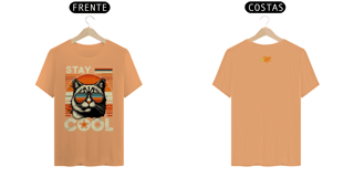 Nome do produto CAMISETA T-SHIRT ESTONADA F/V CAT, STAY COOL