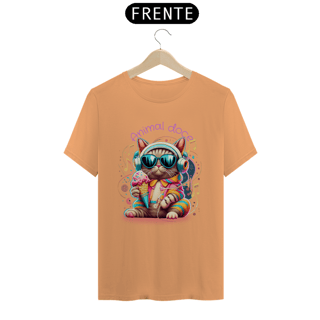 Nome do produto CAMISETA T-SHIRT ESTONADA CAT, ANIMAL DOCE
