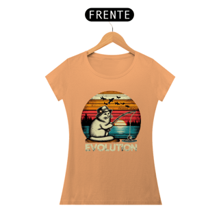 Nome do produto CAMISETA BABY LONG ESTONADA, CAT EVOLUTION