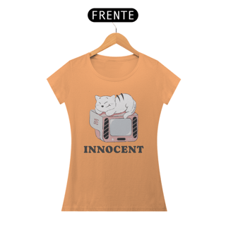 Nome do produto CAMISETA BABY LONG ESTONADA, INNOCENT CAT