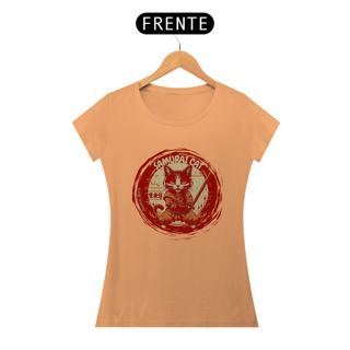 Nome do produto CAMISETA BABY LONG ESTONADA, SAMURAI CAT