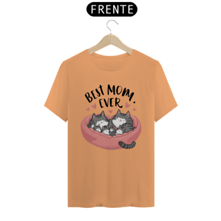 Nome do produto CAMISETA T-SHIRT ESTONADA CAT, BEST MOM EVER 