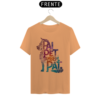 Nome do produto CAMISETA T-SHIRT ESTONADA DOG, PAI DE PET TAMBÉM E PAI