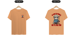 Nome do produto CAMISETA T-SHIRT ESTONADA, DOG JASON BE KIND TO ANIMALS