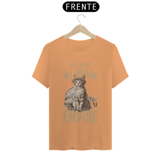 Nome do produto CAMISETA T-SHIRT ESTONADA, MY CAT IS MY ROMAN