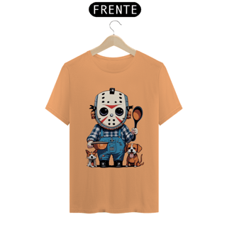 Nome do produto CAMISETA T-SHIRT ESTONADA PETS, LINHA FILME VERSÃO FOFINHA JASON 