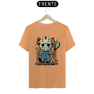 Nome do produto CAMISETA T-SHIRT ESTONADA PETS, LINHA FILME VERSÃO FOFINHA JASON 