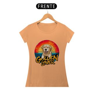 Nome do produto CAMISETA BABY LONG ESTONADA, DOG GOLDEN LOVER