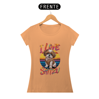 Nome do produto CAMISETA BABY LONG PRIME DOG, I LOVE SHIH-TZU