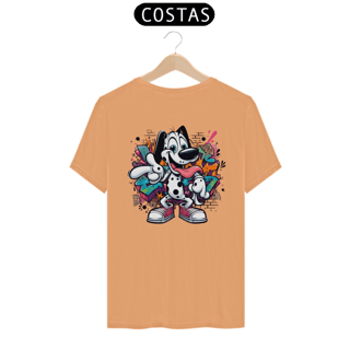 Nome do produto CAMISETA T-SHIRT ESTONADA COSTAS, DOG DÁLMATA 