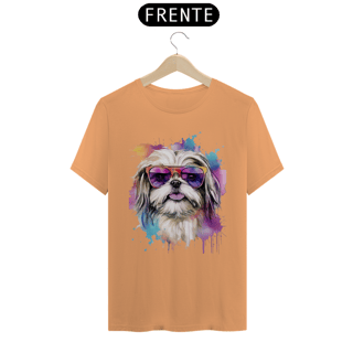 Nome do produto CAMISETA T-SHIRT ESTONADA, DOG SHIH-TZU FASHION