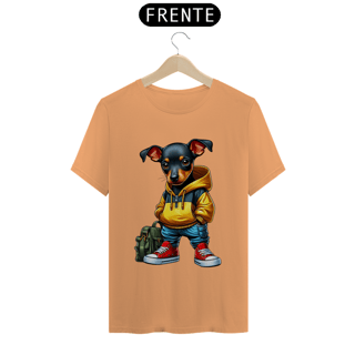 Nome do produto CAMISETA T-SHIRT ESTONADA, DOG PINSCHER STYLISH