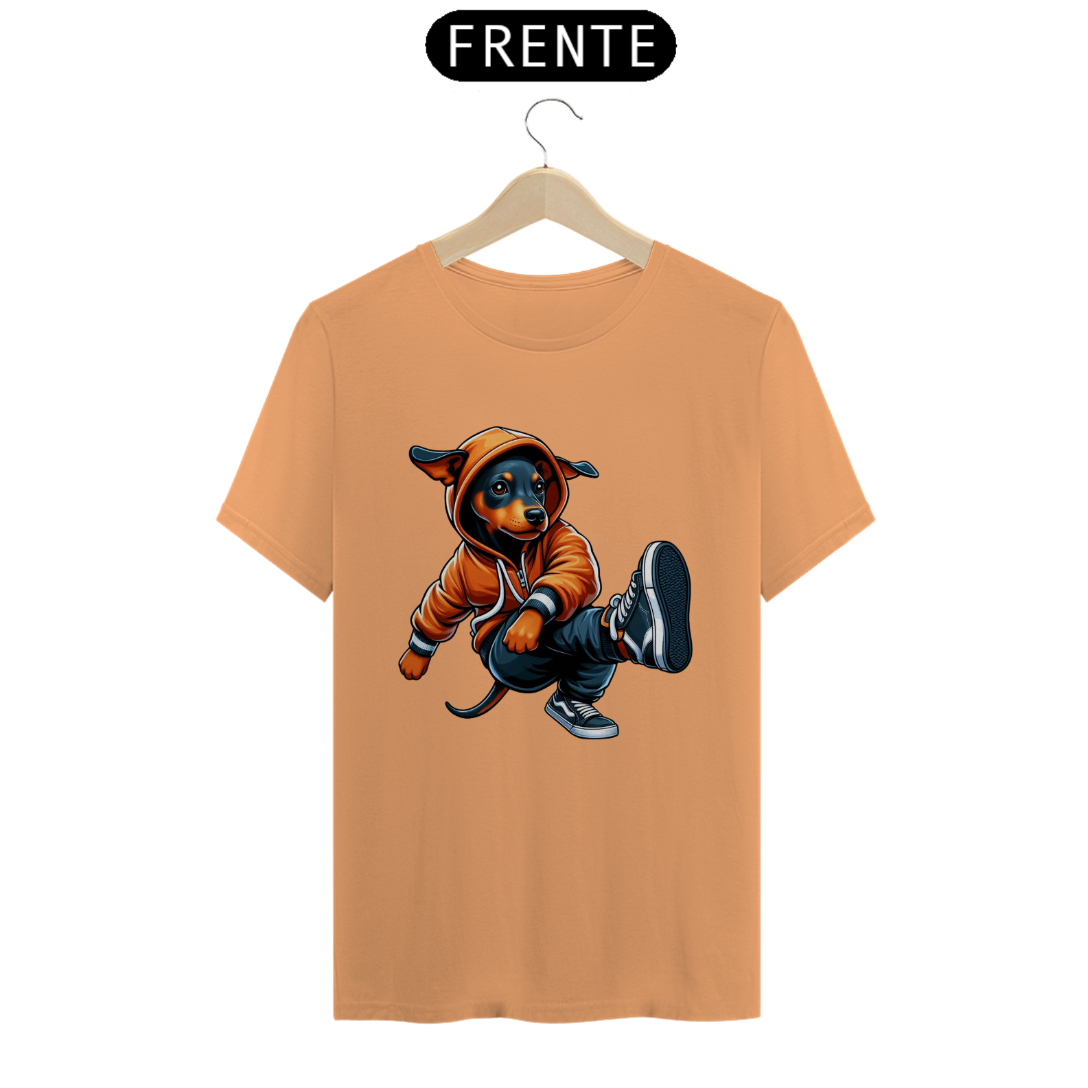 CAMISETA T-SHIRT ESTONADA, DOG PINSCHER STYLISH