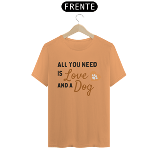 Nome do produto CAMISETA T-SHIRT ESTONADA, FRASES LOVE DOG