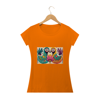 Nome do produto CAMISERA BABY LONG CLASSIC, COLORFUL BIRDS
