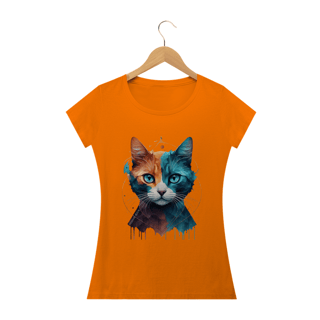 Nome do produto CAMISETA BABY LONG CLASSIC, COLORFUL CAT 