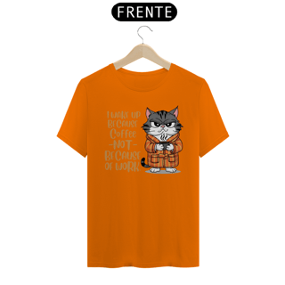 Nome do produto CAMISETA T-SHIRT CLASSIC, CAT COFFEE