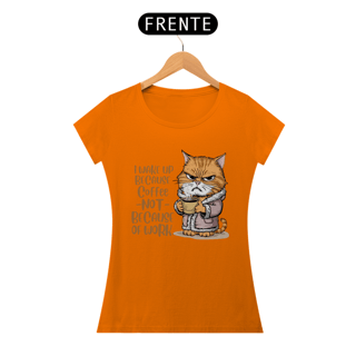 Nome do produto CAMISETA BABY LONG CLASSIC, CAT COFFEE
