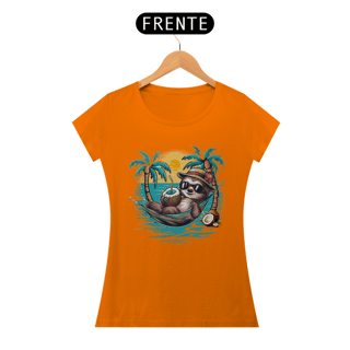 Nome do produto CAMISETA BABY LONG QUALITY, BICHO PREGUIÇA