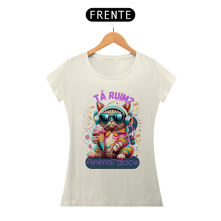 Nome do produto CAMISETA BABY LONG ALGODÃO PIMA CAT, TA RUIM