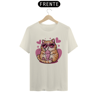 Nome do produto CAMISETA T-SHIRT PIMA, CAT LOVE
