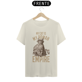 Nome do produto CAMISETA T-SHIRT PIMA, MY CAT IS MY ROMAN