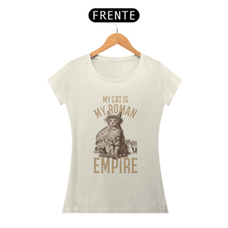 Nome do produto CAMISETA BABY LONG PIMA, MY CAT IS MY ROMAN