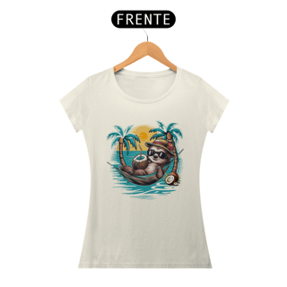 Nome do produto CAMISETA BABY LONG PIMA, BICHO PREGUIÇA