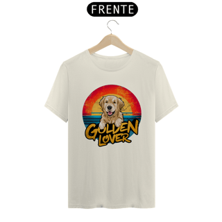 Nome do produto CAMISETA T-SHIRT PIMA, DOG GOLDEN LOVER