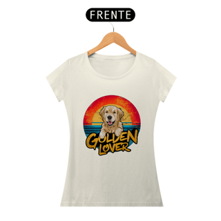 Nome do produto CAMISETA BABY LONG PIMA , DOG GOLDEN LOVER