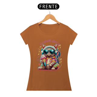 Nome do produto CAMISETA BABY LONG ALGODÃO PIMA CAT, ANIMAL DOCE