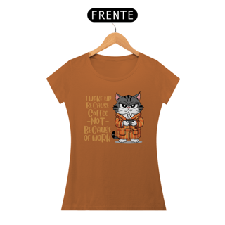 Nome do produto CAMISETA BABY LONG PIMA, CAT COFFEE