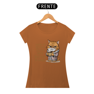 Nome do produto CAMISETA BABY LONG PIMA, CAT COFFEE