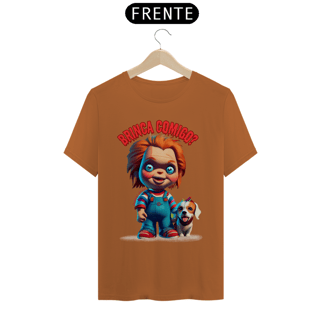 Nome do produto CAMISETA T-SHIRT PIMA DOG, LINHA FILME CHUCKY BRINCA COMIGO
