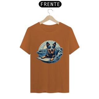 Nome do produto CAMISETA T-SHIRT PIMA, DOG SURF BLUE HEELER