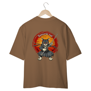 Nome do produto CAMISETA OVERSIZED COSTAS, SAMURAI CAT