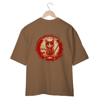 Nome do produto CAMISETA OVERSIZED COSTAS, SAMURAI CAT