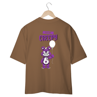 Nome do produto CAMISETA OVERSIZED COSTAS, URSINHO PYSCHO CUTE BUT CREEPY