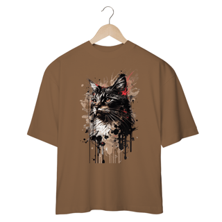 Nome do produto CAMISETA OVERSIZED, CAT POP ART