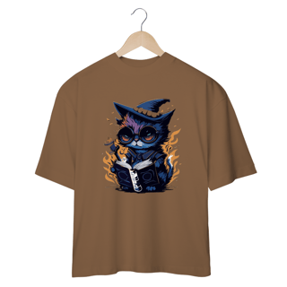 Nome do produto CAMISETA OVERSIZED, BLACK CAT HALLOWEEN
