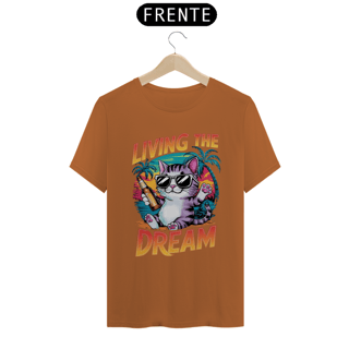 Nome do produto CAMISETA T-SHIRT PIMA CAT, LIVING THE DREAM
